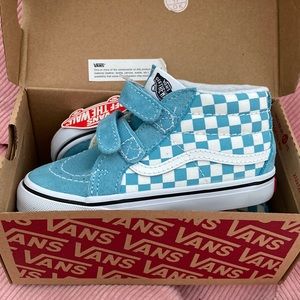 NEW Vans Toddler Checkered High Tops